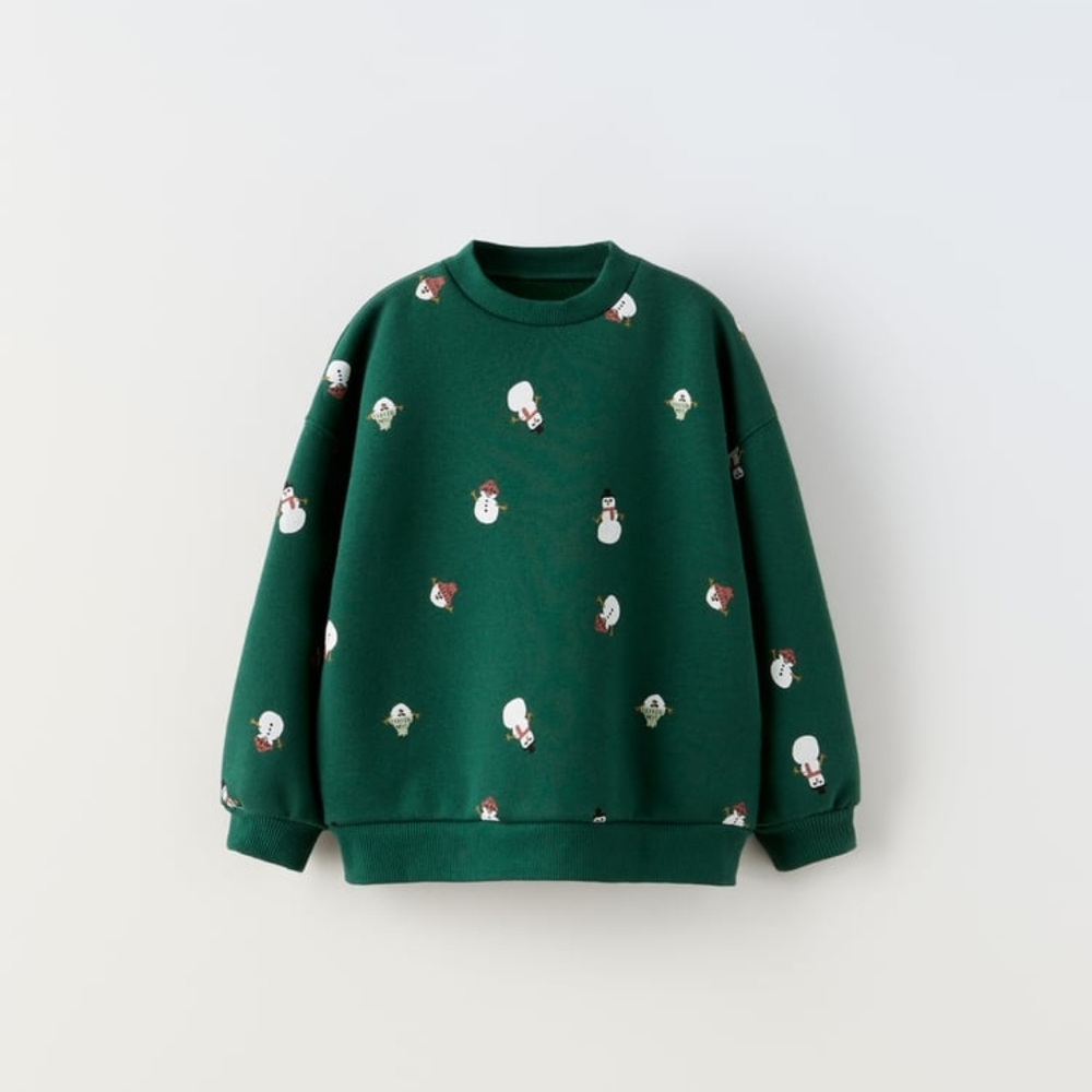 ZARA SNOWMAN SWEATSHIRT